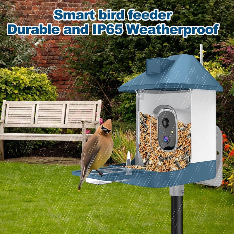 Vatjubi Bird Feeder with Camera,Smart Birdwatching Camera with Solar Powered,AI Identify Species,Instant Notifications,FHD Live View,Auto Record Video in Backyard,Ideal Gifts for Family and Bird Lovers - Image 5